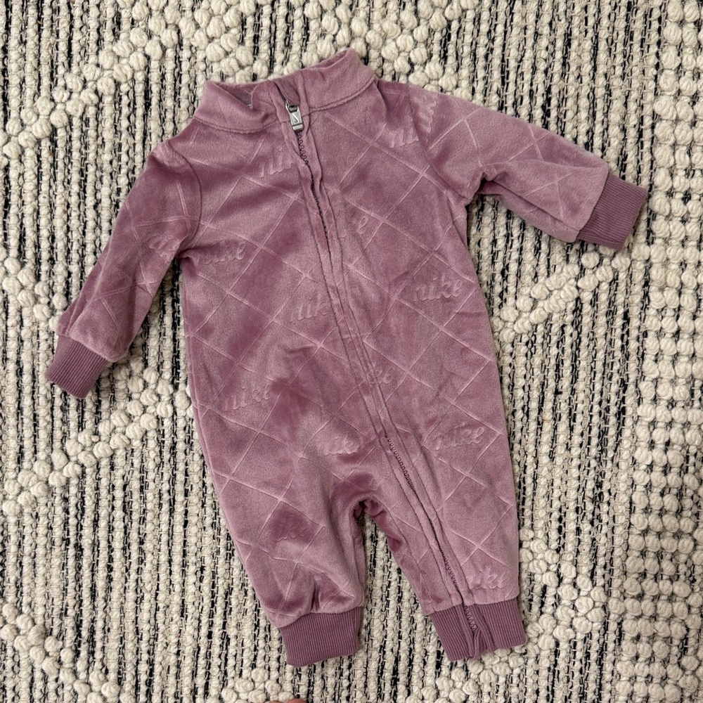 Nike newborn Mauve One Piece Footie